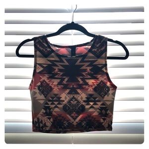 Aztec crop top